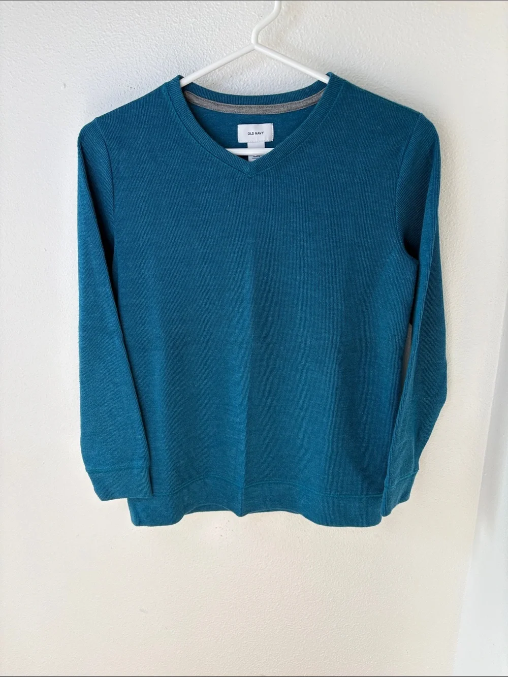 Old Navy Kid’s Teal-Blue V-Neck Sweater - L 10/12